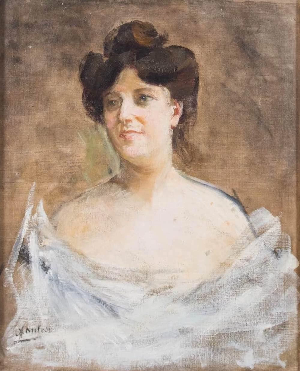 La modella in bianco